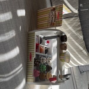 Melissa & Doug Colorful Ice Cream Counter Set